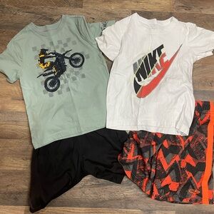 New Mix Kids Matching Set - White, Black, Orange, Green